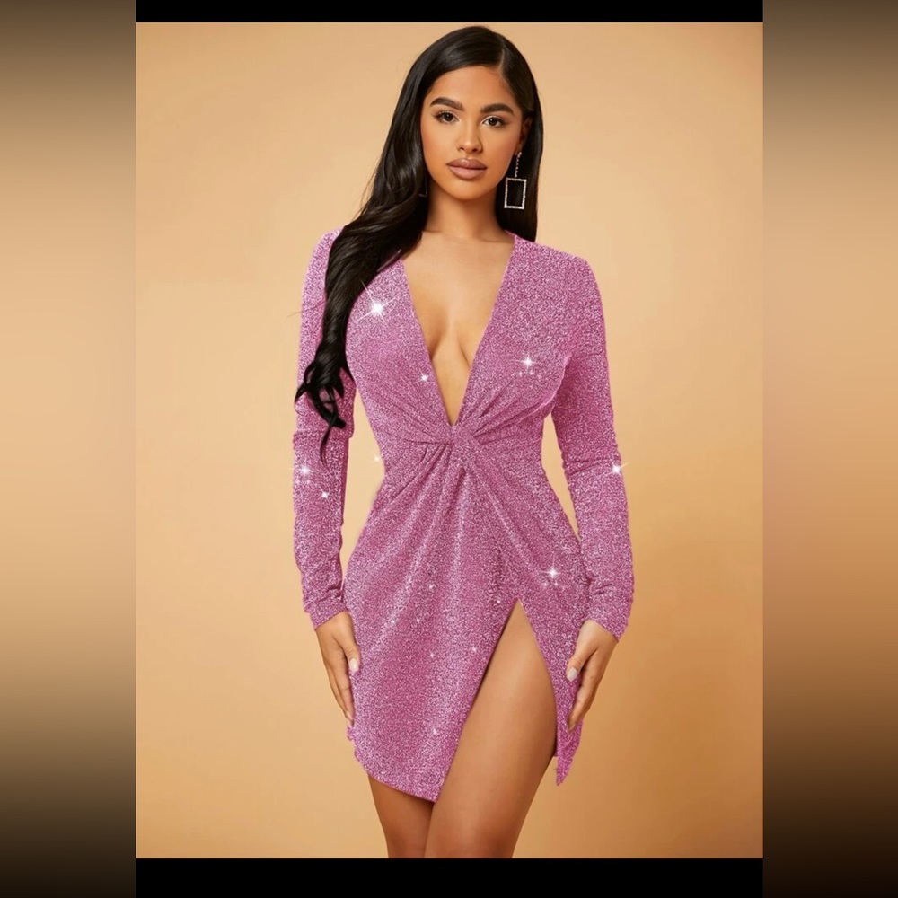 Sparkly pink dress